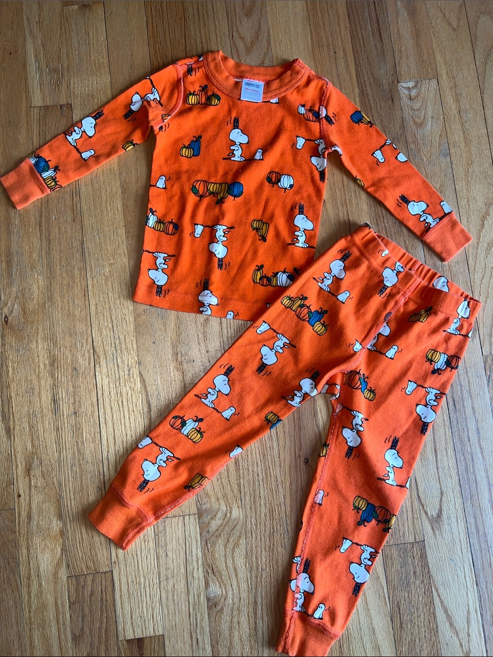 Hanna Andersson Peanuts Snoopy & Pumpkin Kids Pajama Set